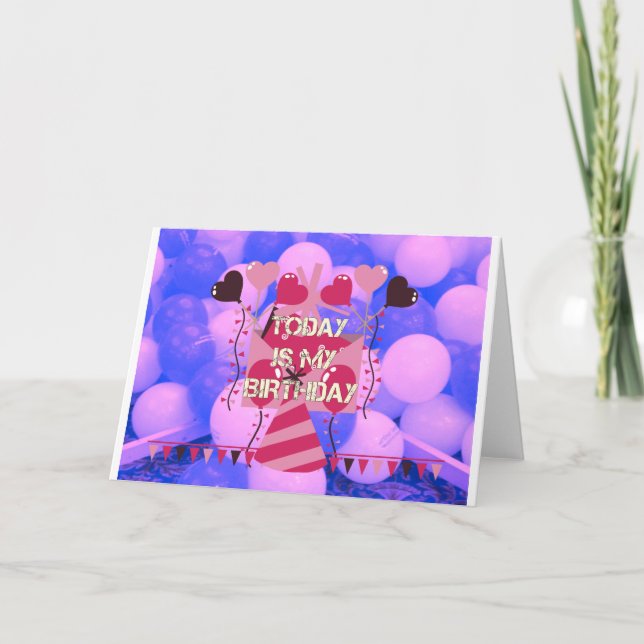 Cartão Celebrando Minhas Abençoações Felizes De Aniversár (Frente)