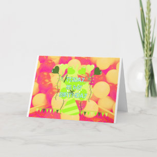 Cartão Celebrando Minhas Abençoações Felizes De Aniversár