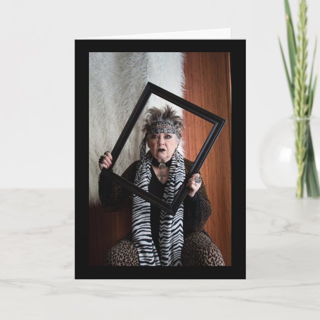 Cartão Celebrando o Ano Novo ou Sobrevivendo este ano Ca (Frente)