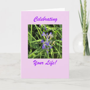 Cartão Celebrando sua vida