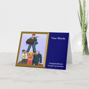 Cartão Celebrando uma promoção