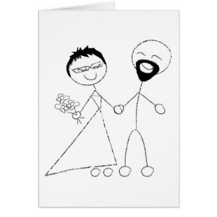 Cartão Celebrantes do Casamento Beatnik