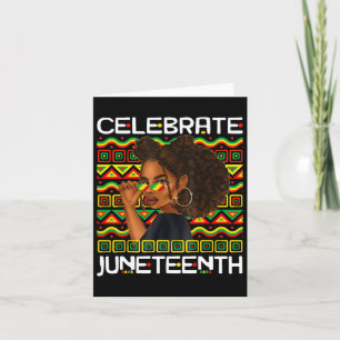 Cartão Celebrar 18 de junho de 1865 Liberdade Afro-Americ