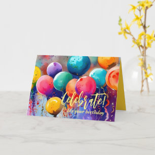 Cartão Celebrar! Texto personalizado em qualquer ocasião