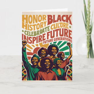 Cartão CELEBRATE BLACK HISTORY MONTH Customizable