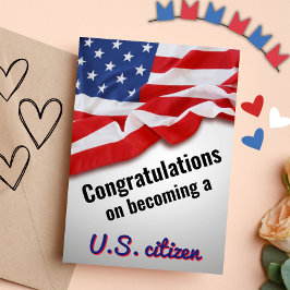 Cartão Celebre Seus Novos Parabéns De Cidadania Dos Estad