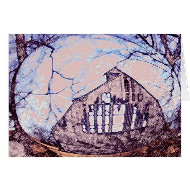 Cartão Celeiro de Hillards (Frente Horizontal)