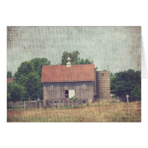Cartão Celeiro de madeira resistido