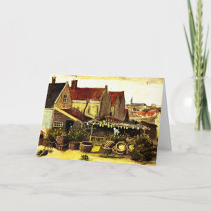 Cartão Celeiro de Secagem de Peixe por Vincent van Gogh