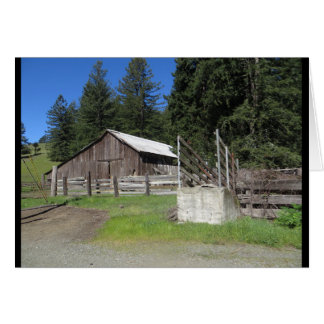 Cartão Celeiro traseiro das estradas de Sonoma County