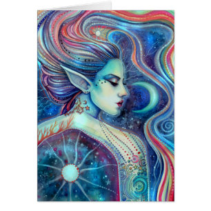 Cartão Celesta Surreal Fairy Fantasy Art Celestial