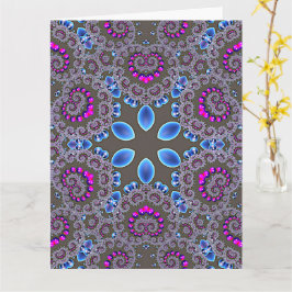 Cartão Celestial Whirl Blank Greeting Card