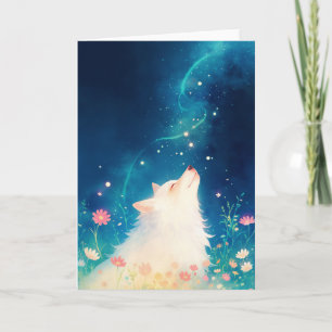 Cartão Celestial Wolf