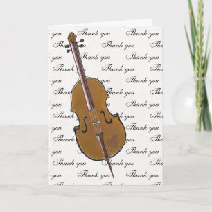 Cartão cello thank you  card