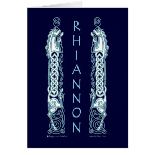 Cartão celta do cavalo de Rhiannon