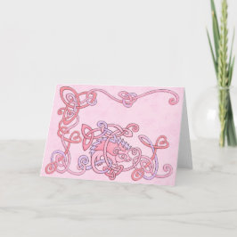 Cartão celta do ouriço