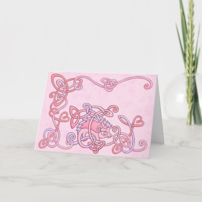 Cartão celta do ouriço (Frente)