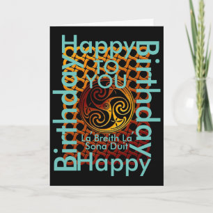 Cartão Celtic Happy Birthday To You Greeting Card