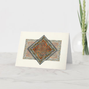 Cartão Celtic Interlace Panel Greeting Card