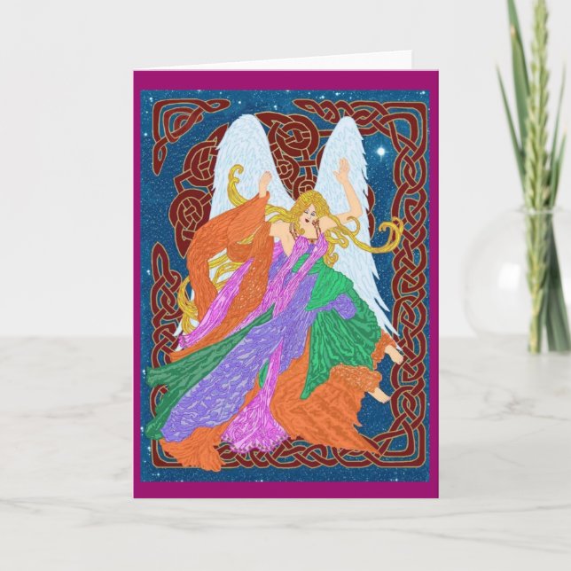 Cartão Celtic Nouveau Angel (Frente)