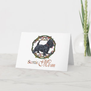 Cartão Celtic Scottish Terrier Mãe