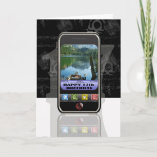 Cartão celular, mensagem de texto do celular Happy Birthd