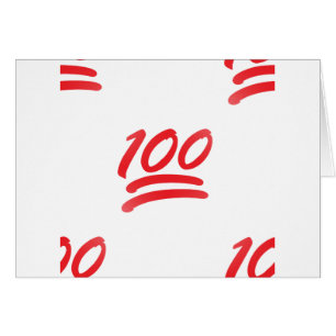 Cartão cem emoji