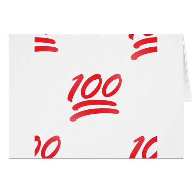 Cartão cem emoji (Frente Horizontal)