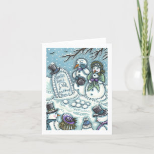 Cartão CEMITÉRIO DE NEVE, COLHIDO ANTES DO SEU Vazio