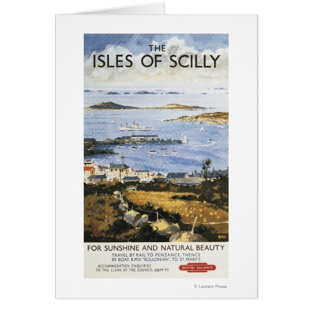 Cartão Cena aérea da Poster da cidade e da ferrovia de Do (Frente)