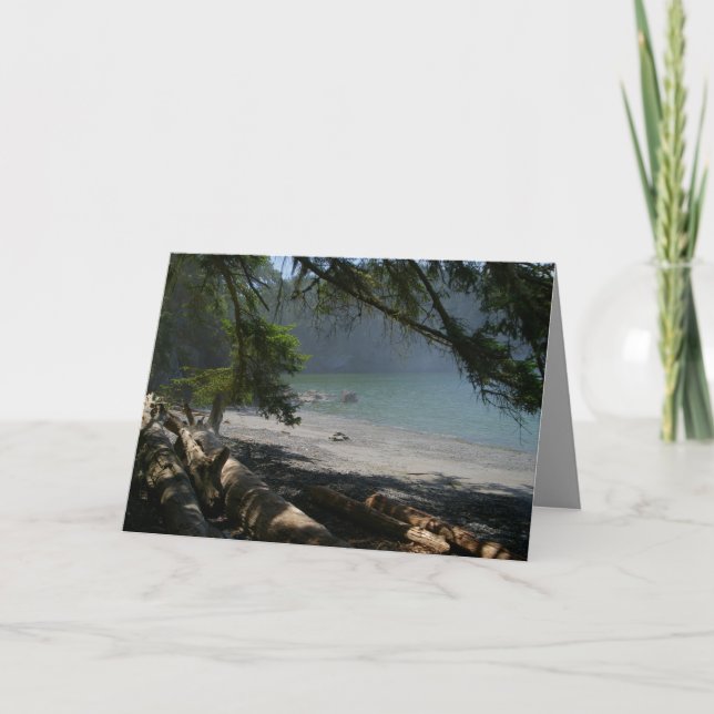 Cartão cena costeira, bonito costa oceânica, suas própria (Frente)