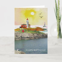 Cena Costeira Calma das Rochas de Farol