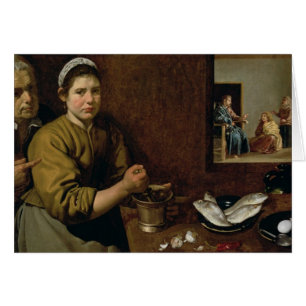 Cartão Cena da cozinha