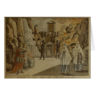 Cartão Cena "da flauta mágica" por Mozart, 1795