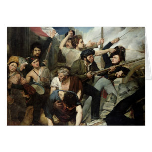 Cartão Cena da revolução 1830