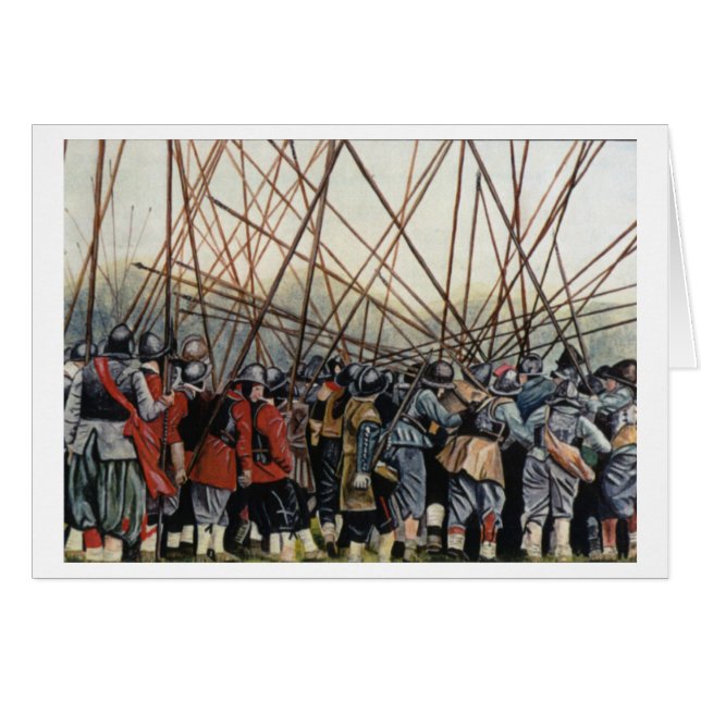 Cartão Cena de batalha (Frente Horizontal)