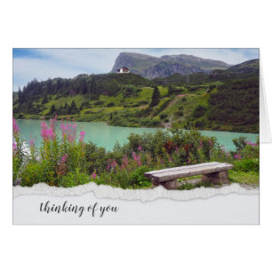 Cartão Cena de Montanha Austríaca