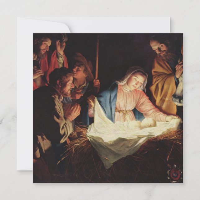 Cartão Cena de Natividade (Frente)