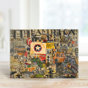 Cartão Cena de Nova Iorque Joaquín Torres-García