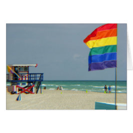 Cartão Cena de praia