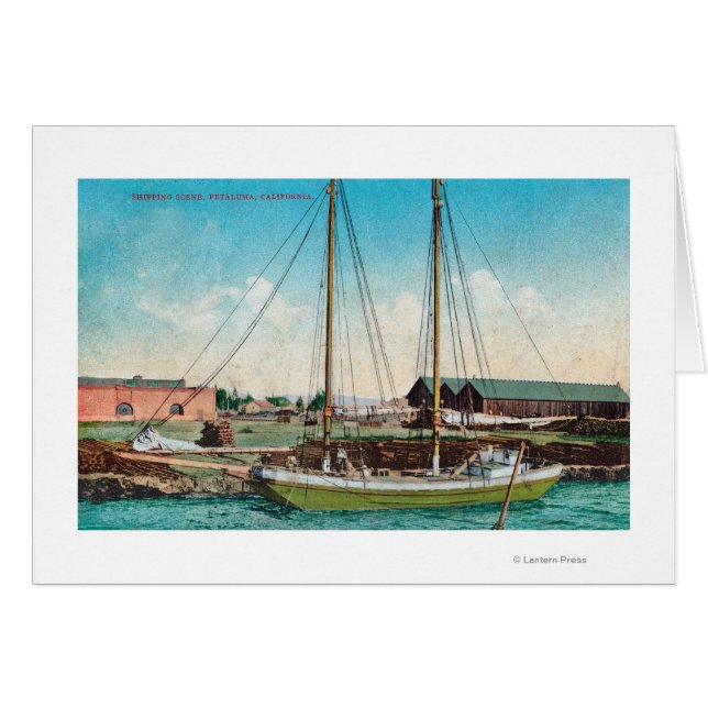 Cartão Cena de Vendedor de Embaluma, CA (Frente Horizontal)