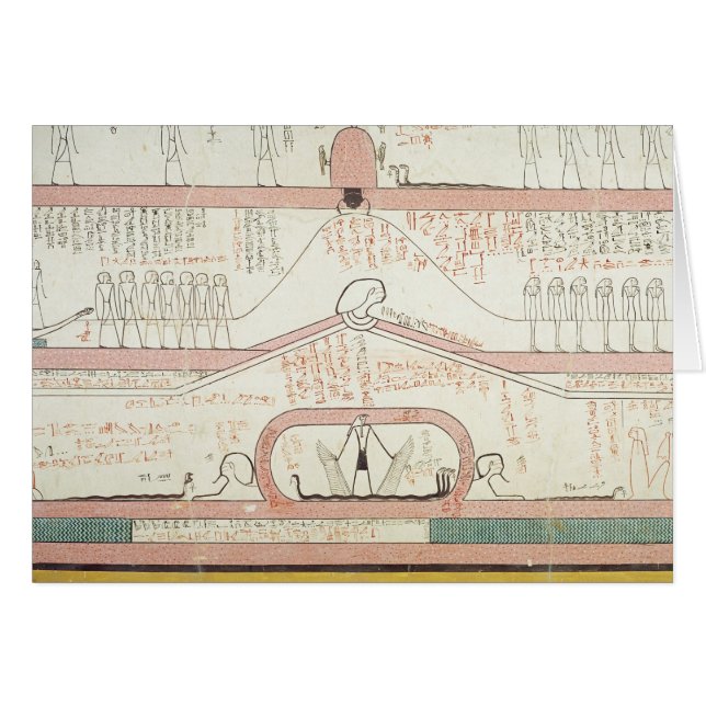 Cartão Cena do livro de Amduat (Frente Horizontal)