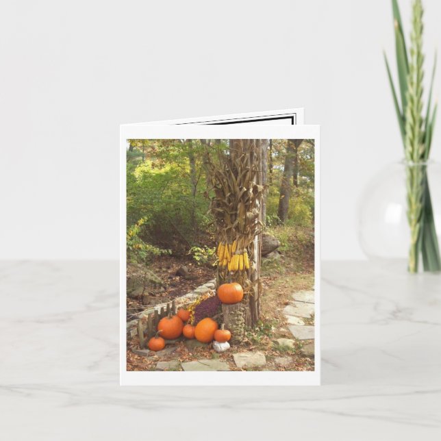 Cartão Cena do outono (Frente)