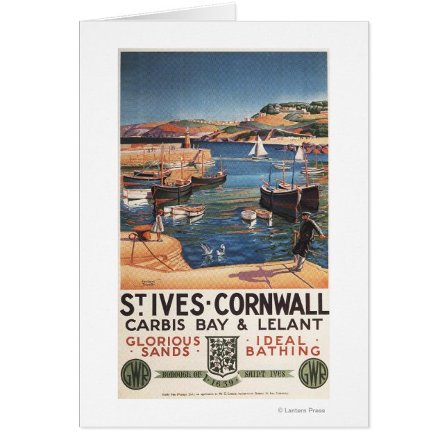 Cartão Cena do Porto com Rapariga e Gaivotas (Frente)