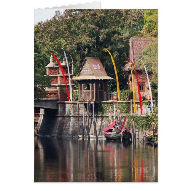 Cartão Cena do rio (Frente)