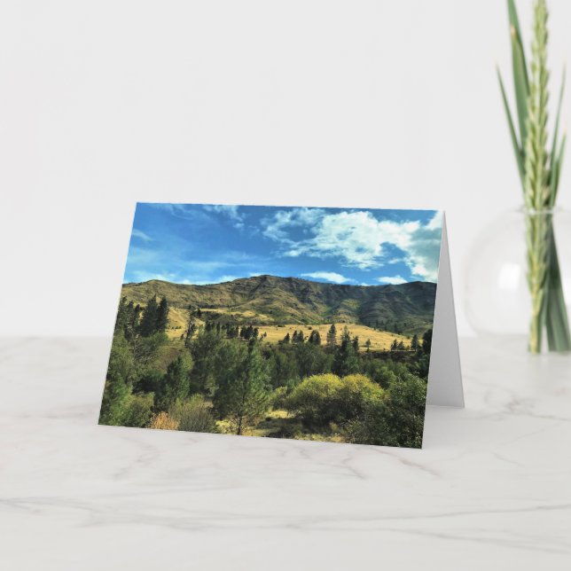 Cartão Cena do rio Cobra, OR (Frente)