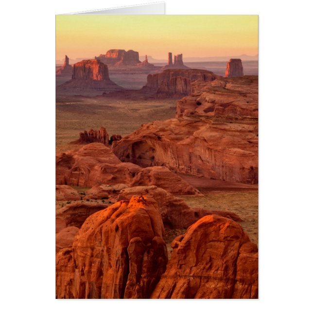 Cartão Cena do vale do Monumento, Arizona (Frente)