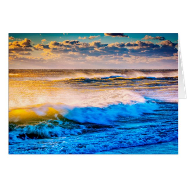 Cartão Cena no nascer do sol (Frente Horizontal)