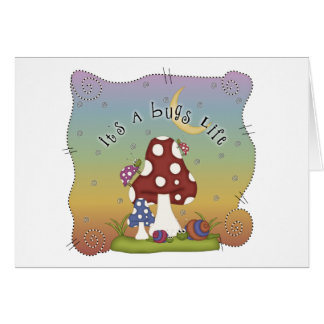 Cartão Cena ocupada da vida do inseto