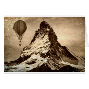Cartão Cena Steampunk Matterhorn